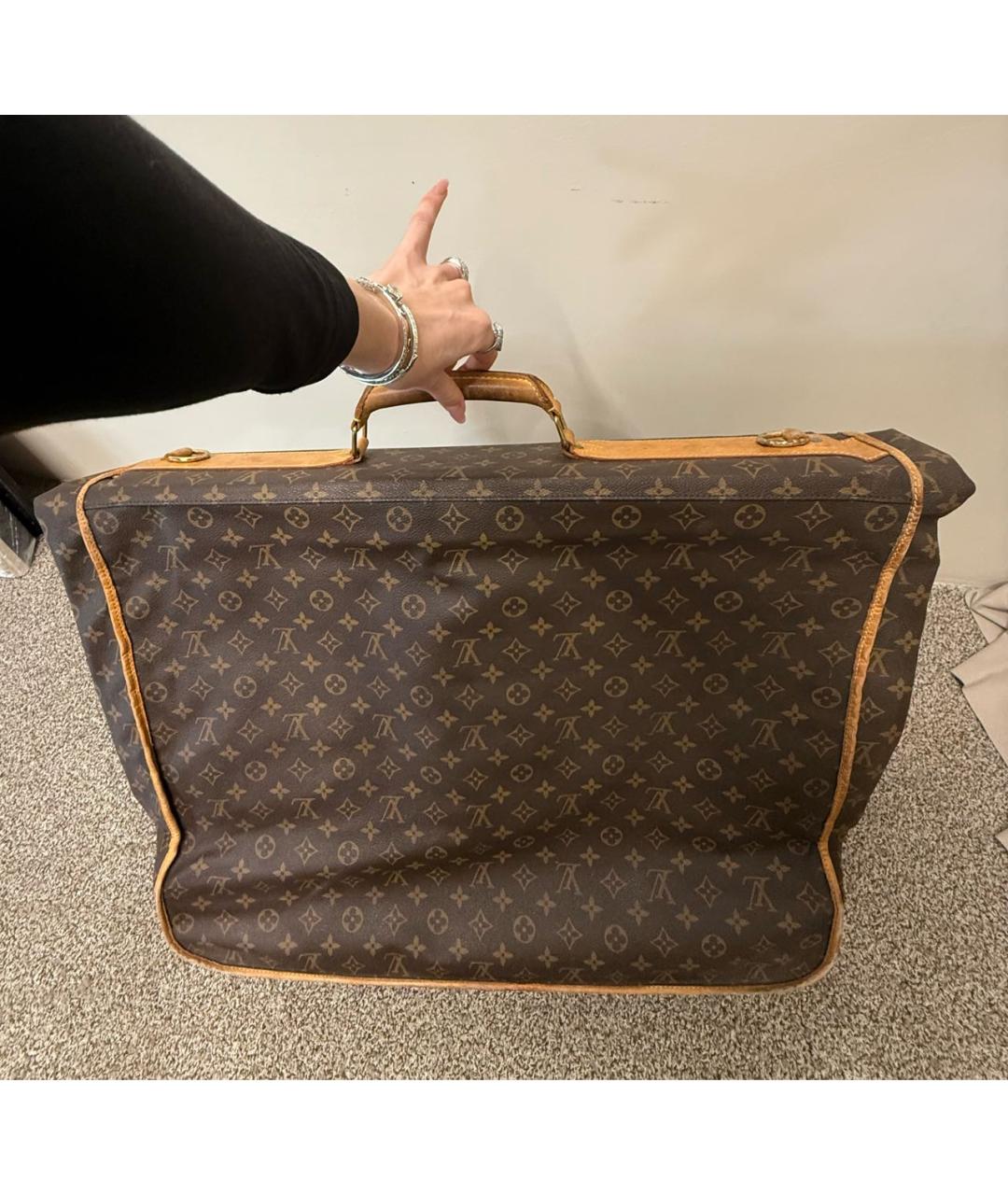 LOUIS VUITTON Коричневая дорожная/спортивная сумка, фото 8