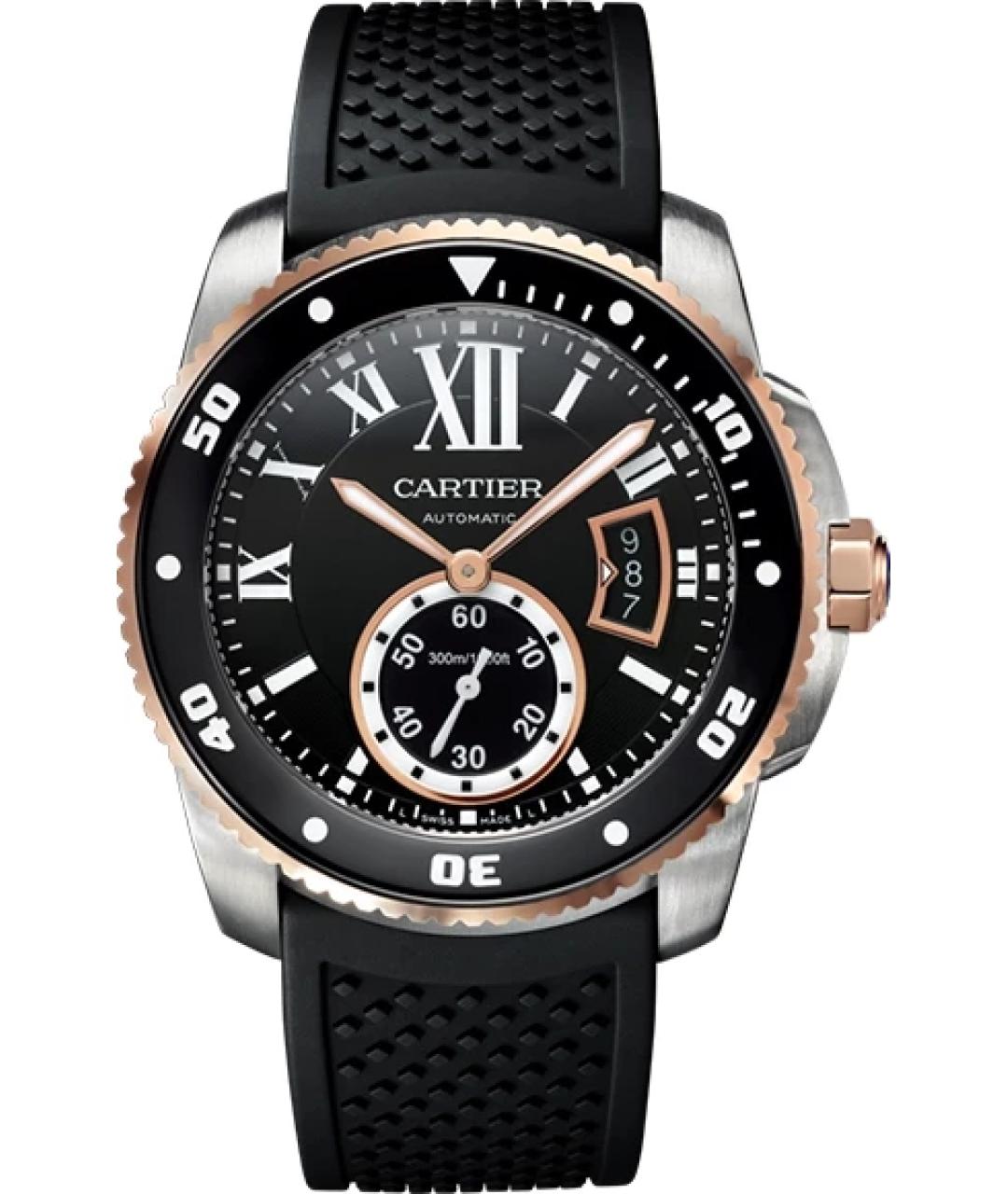 CARTIER Черные часы, фото 6