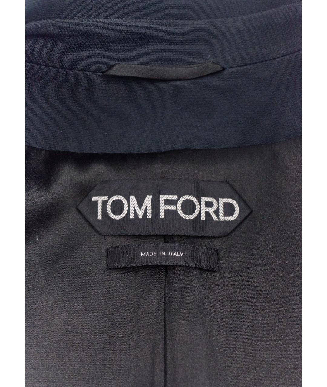 TOM FORD Черный вискозный костюм с брюками, фото 7