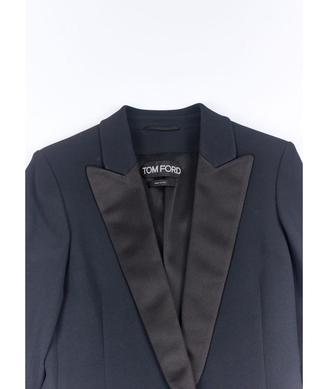 TOM FORD Черный вискозный костюм с брюками, фото 8