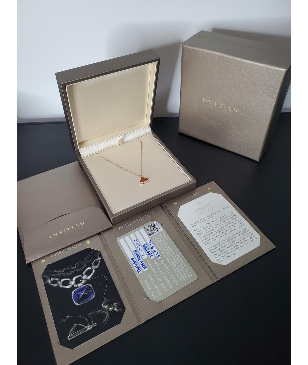 BVLGARI Золотое колье из розового золота, фото 7