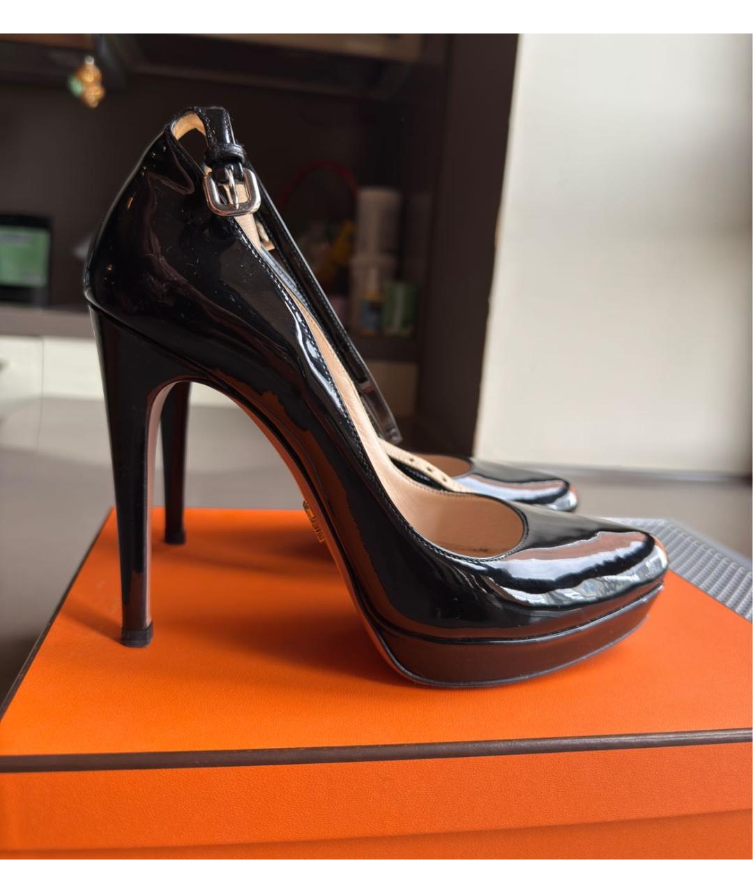PRADA Черные туфли из лакированной кожи, фото 8