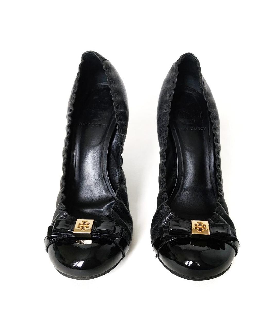 TORY BURCH Черные кожаные туфли, фото 2