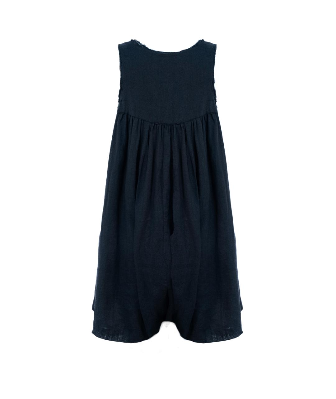 ISABEL MARANT ETOILE Черный льняной комбинезон, фото 2