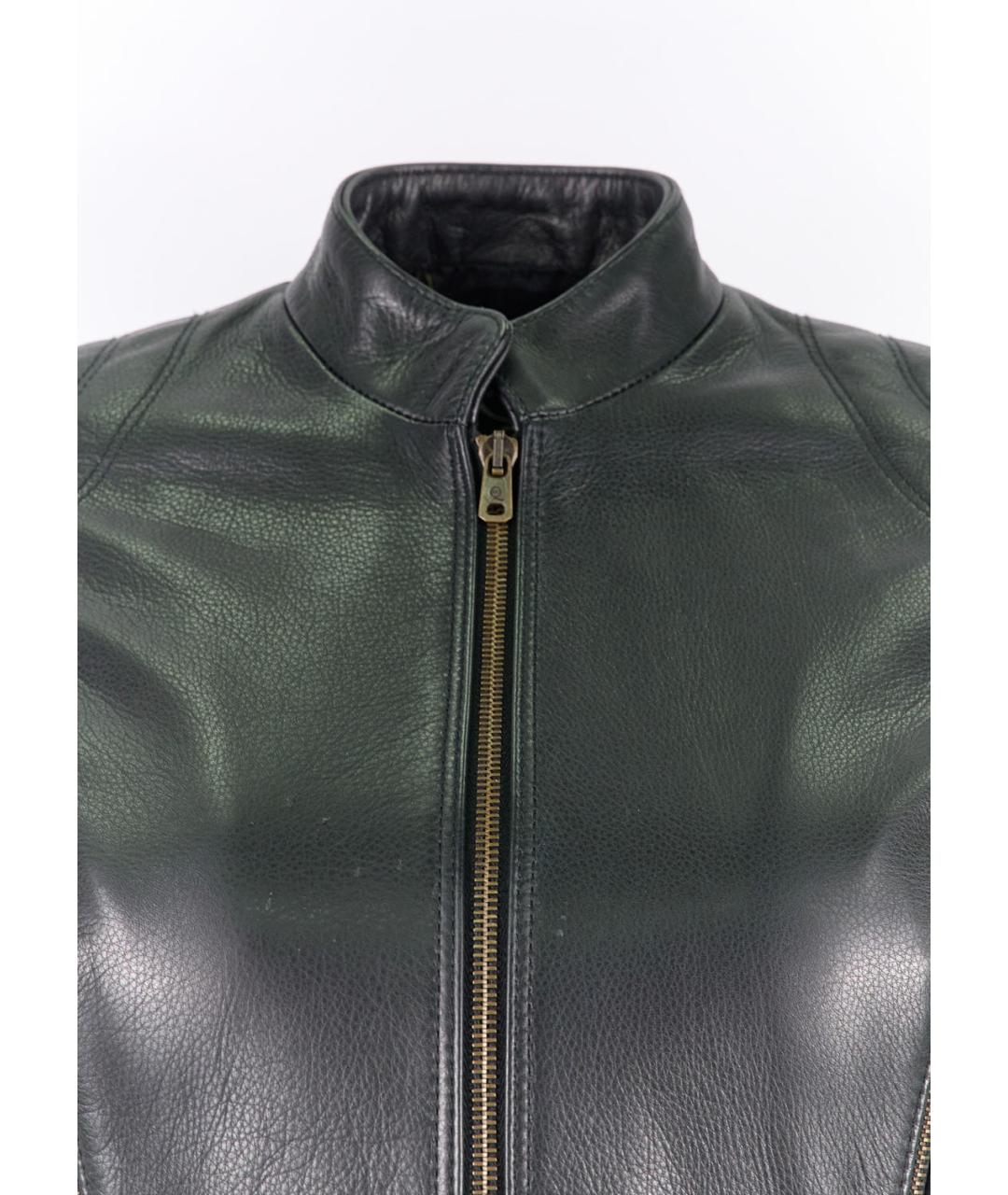 MCQ ALEXANDER MCQUEEN Черная кожаная куртка, фото 4