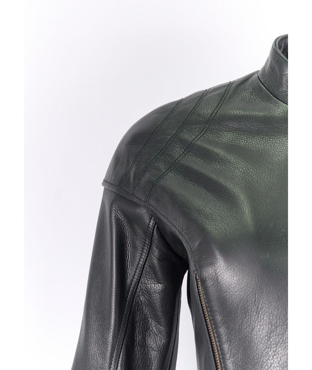 MCQ ALEXANDER MCQUEEN Черная кожаная куртка, фото 5