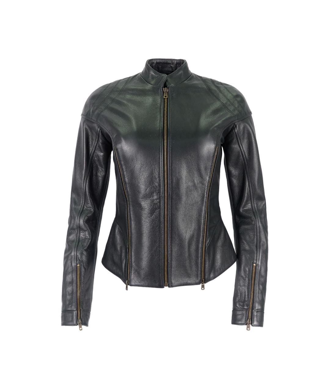 MCQ ALEXANDER MCQUEEN Черная кожаная куртка, фото 1