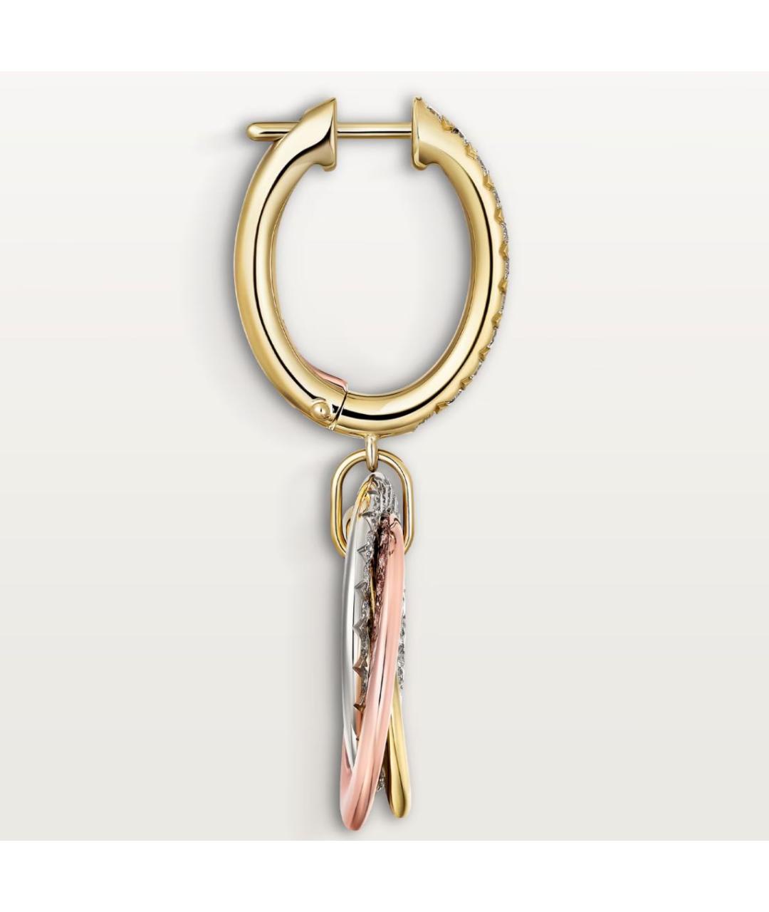 CARTIER Золотые серьги из желтого золота, фото 3
