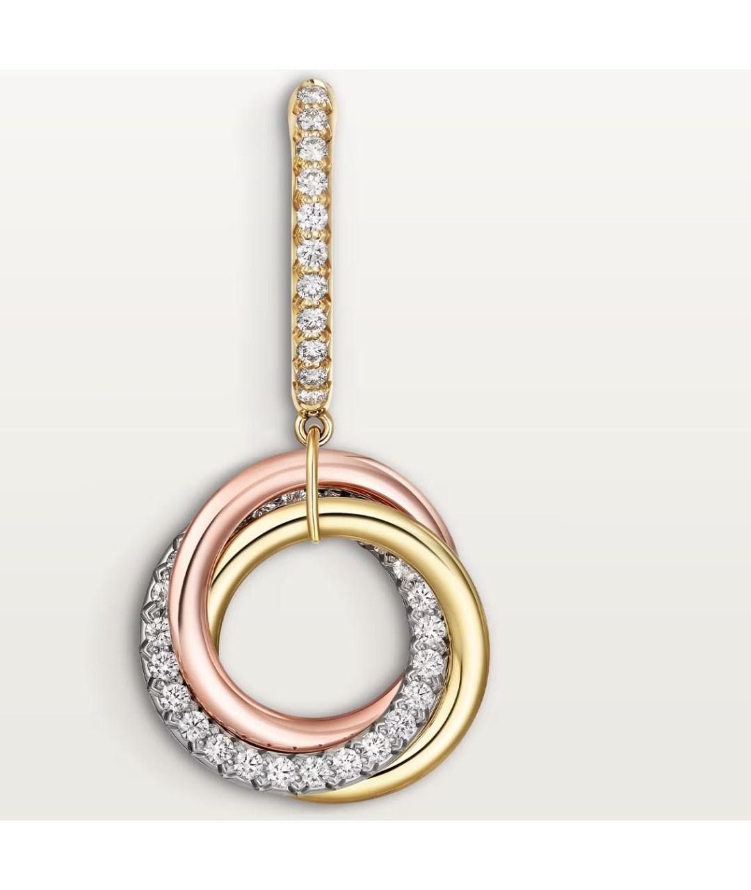 CARTIER Золотые серьги из желтого золота, фото 4