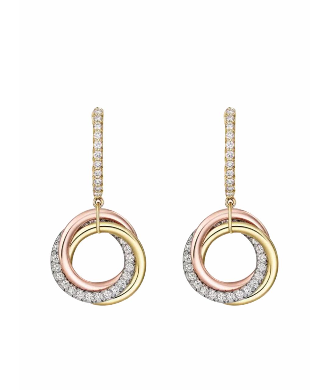 CARTIER Золотые серьги из желтого золота, фото 1
