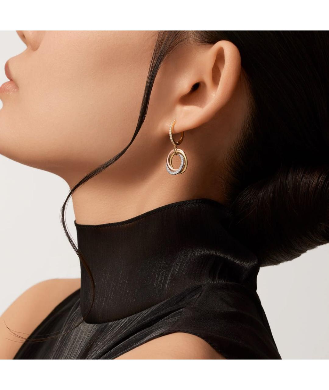 CARTIER Золотые серьги из желтого золота, фото 2