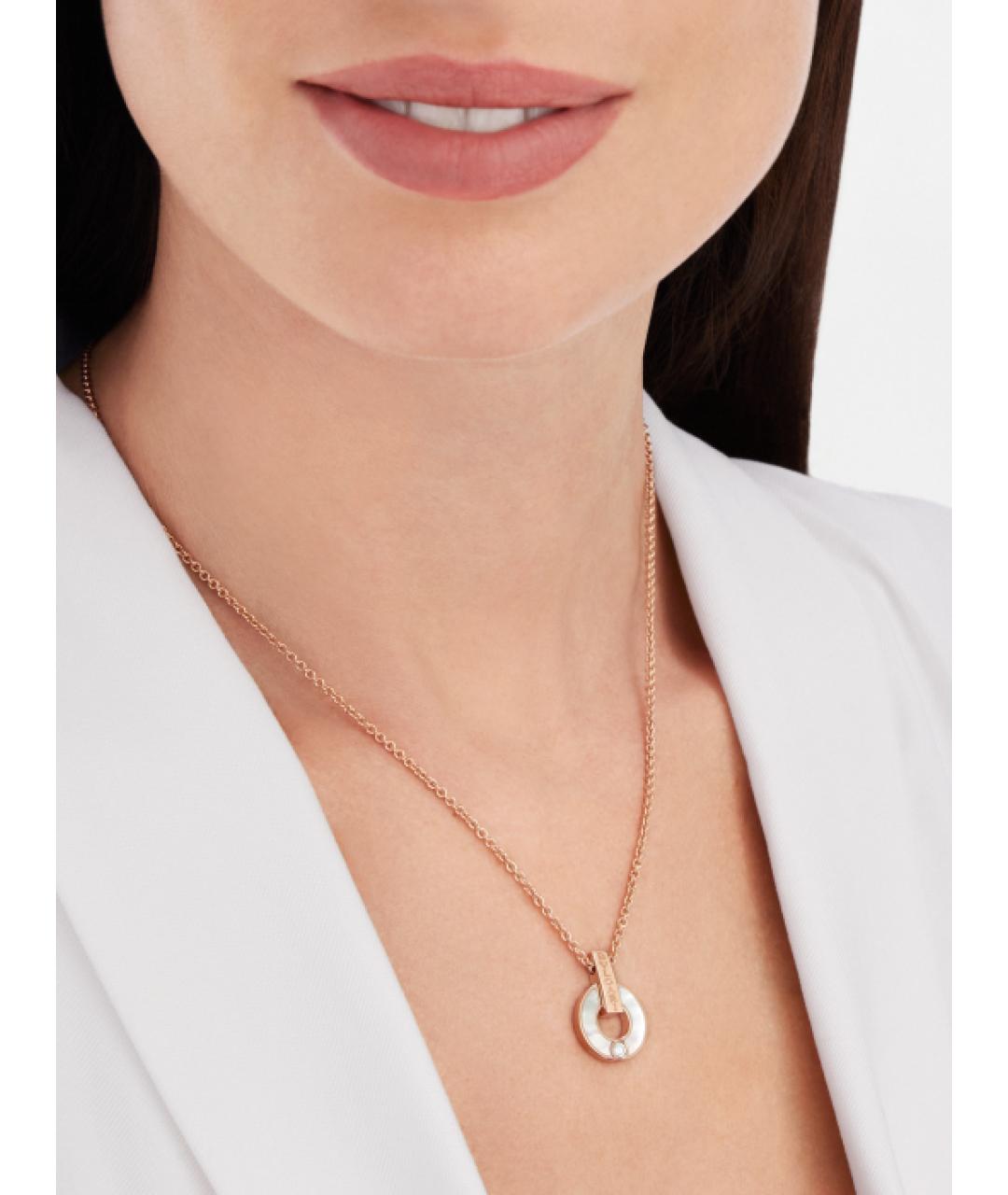 BVLGARI Золотое колье из розового золота, фото 5
