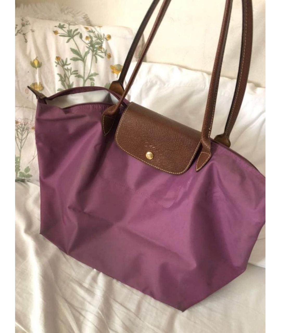LONGCHAMP Фиолетовая дорожная/спортивная сумка, фото 3