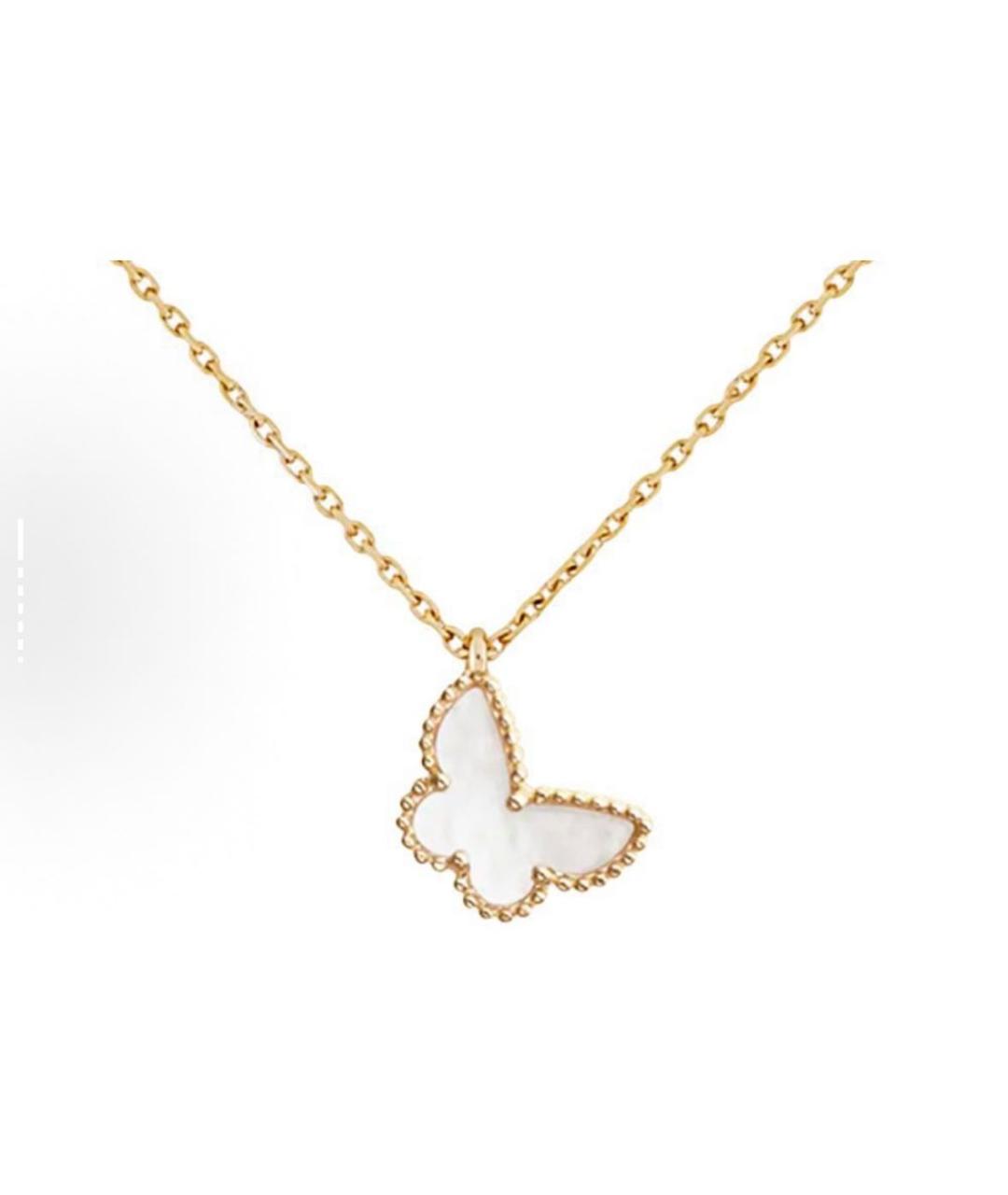 VAN CLEEF & ARPELS Белая подвеска из желтого золота, фото 3