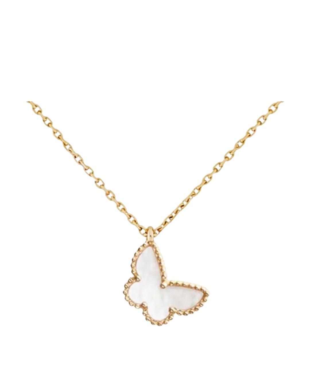 VAN CLEEF & ARPELS Белая подвеска из желтого золота, фото 1