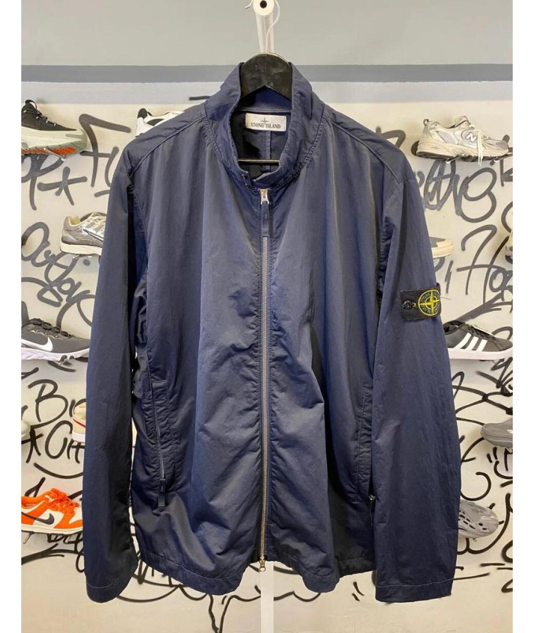 STONE ISLAND Темно-синяя куртка, фото 2
