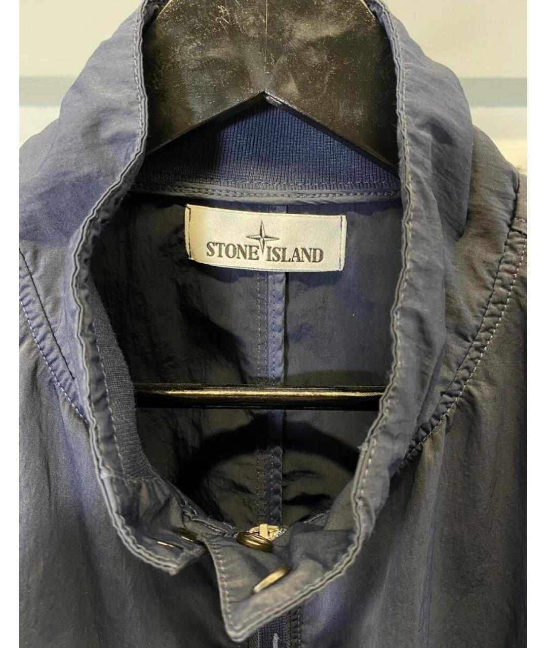 STONE ISLAND Темно-синяя куртка, фото 5