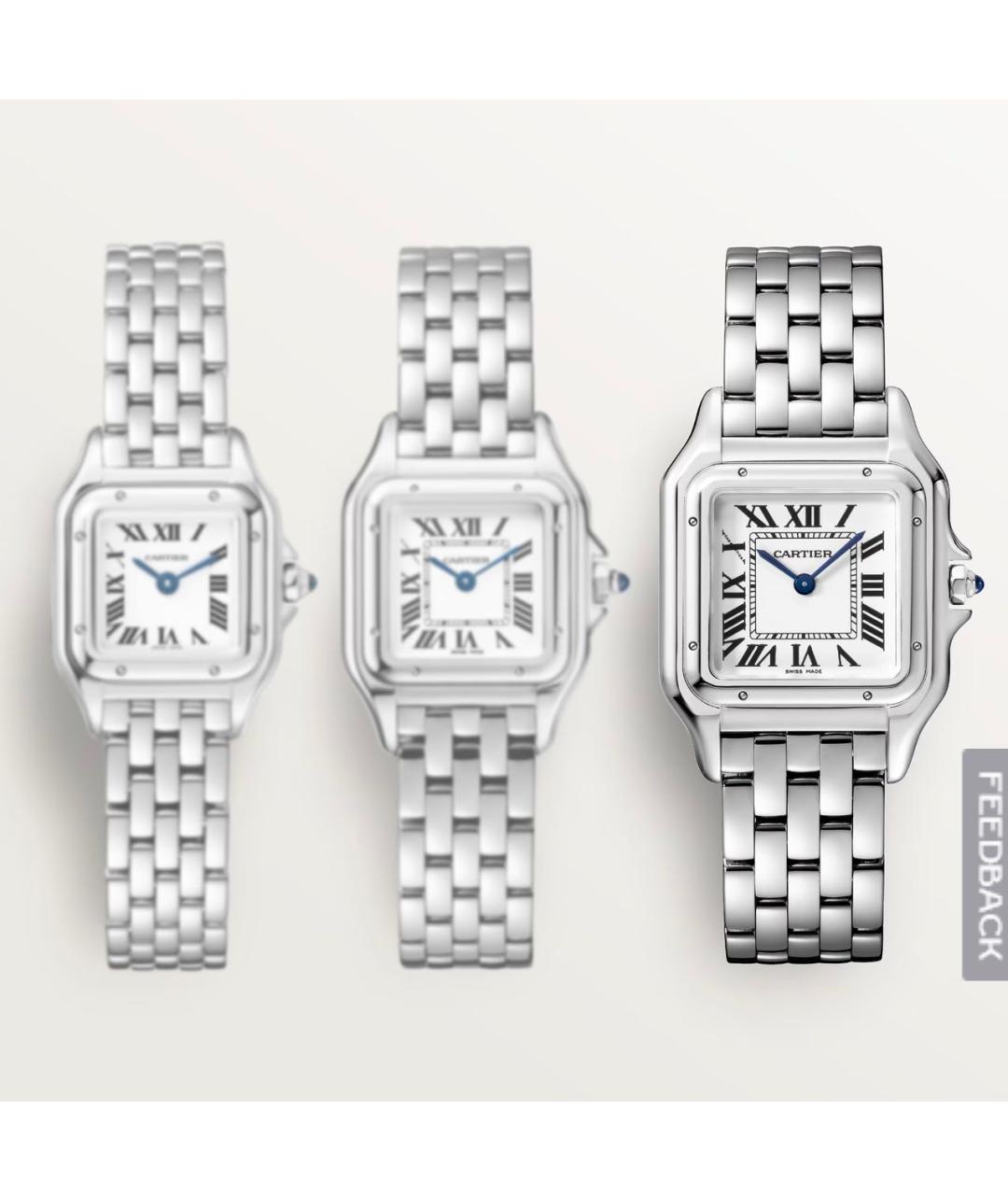 CARTIER Серебряные металлические часы, фото 2