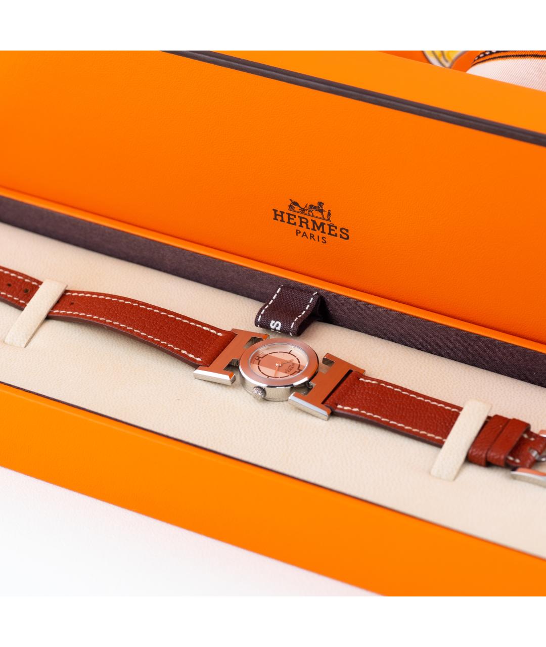 HERMES Серебряные металлические часы, фото 8