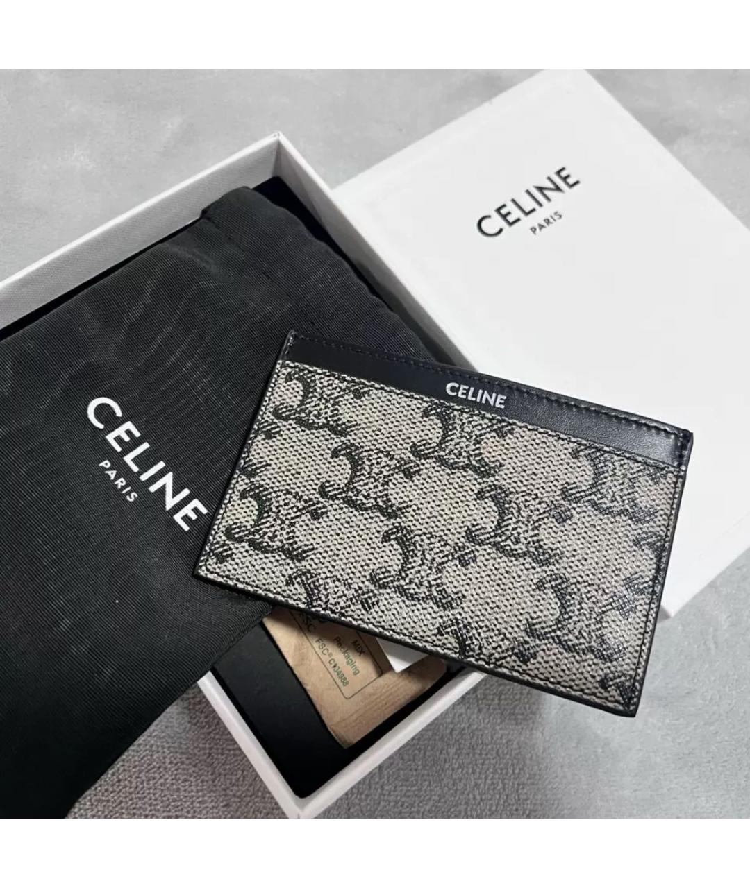 CELINE Белый кожаный кардхолдер, фото 2