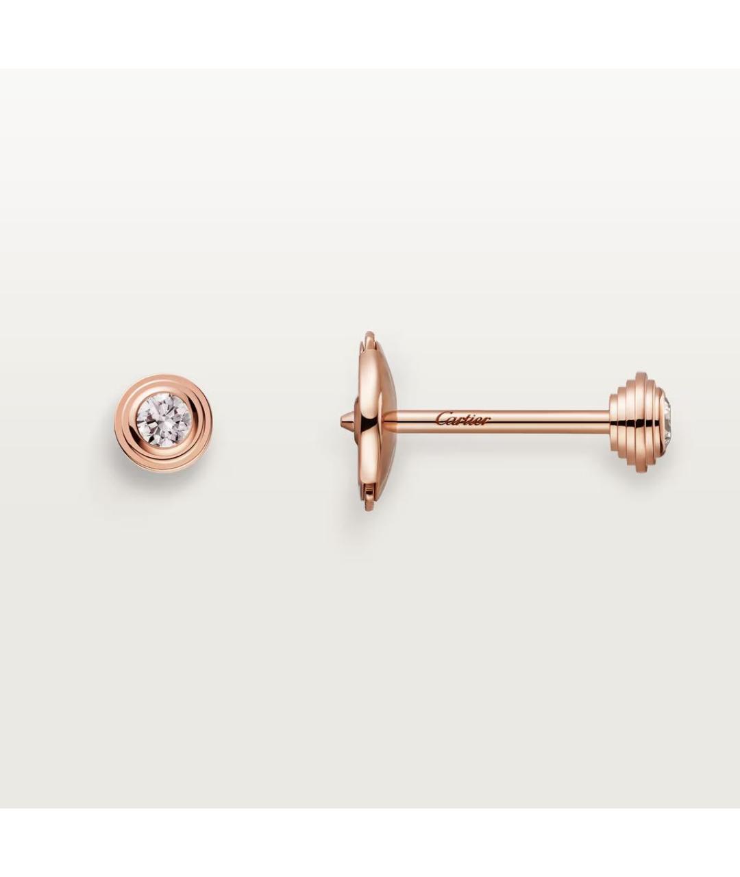 CARTIER Серьги из розового золота, фото 4