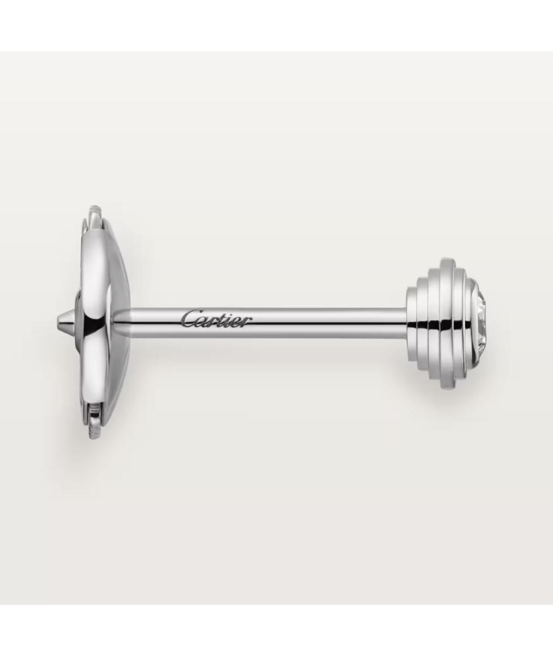 CARTIER Белые серьги из белого золота, фото 3
