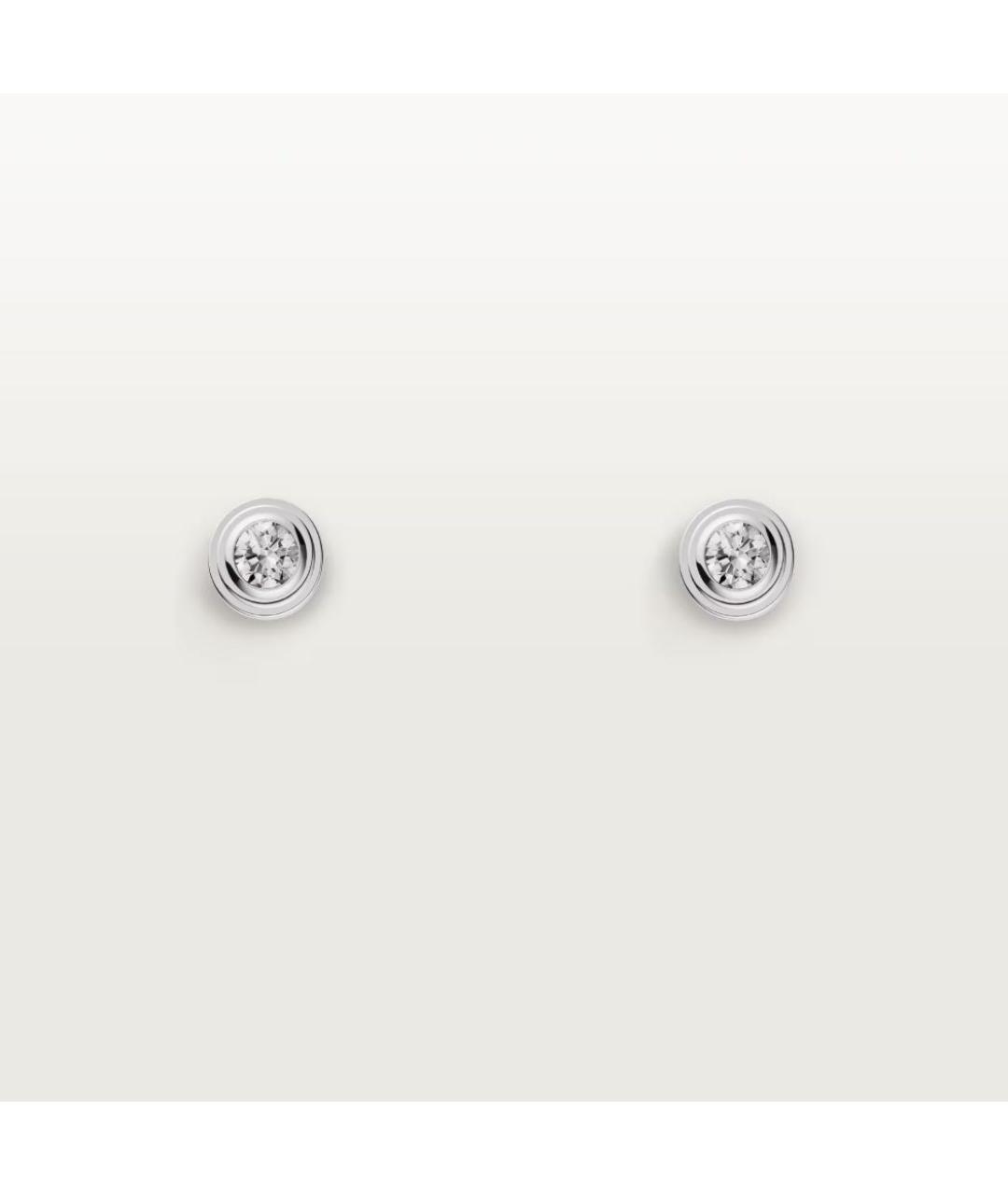 CARTIER Белые серьги из белого золота, фото 7