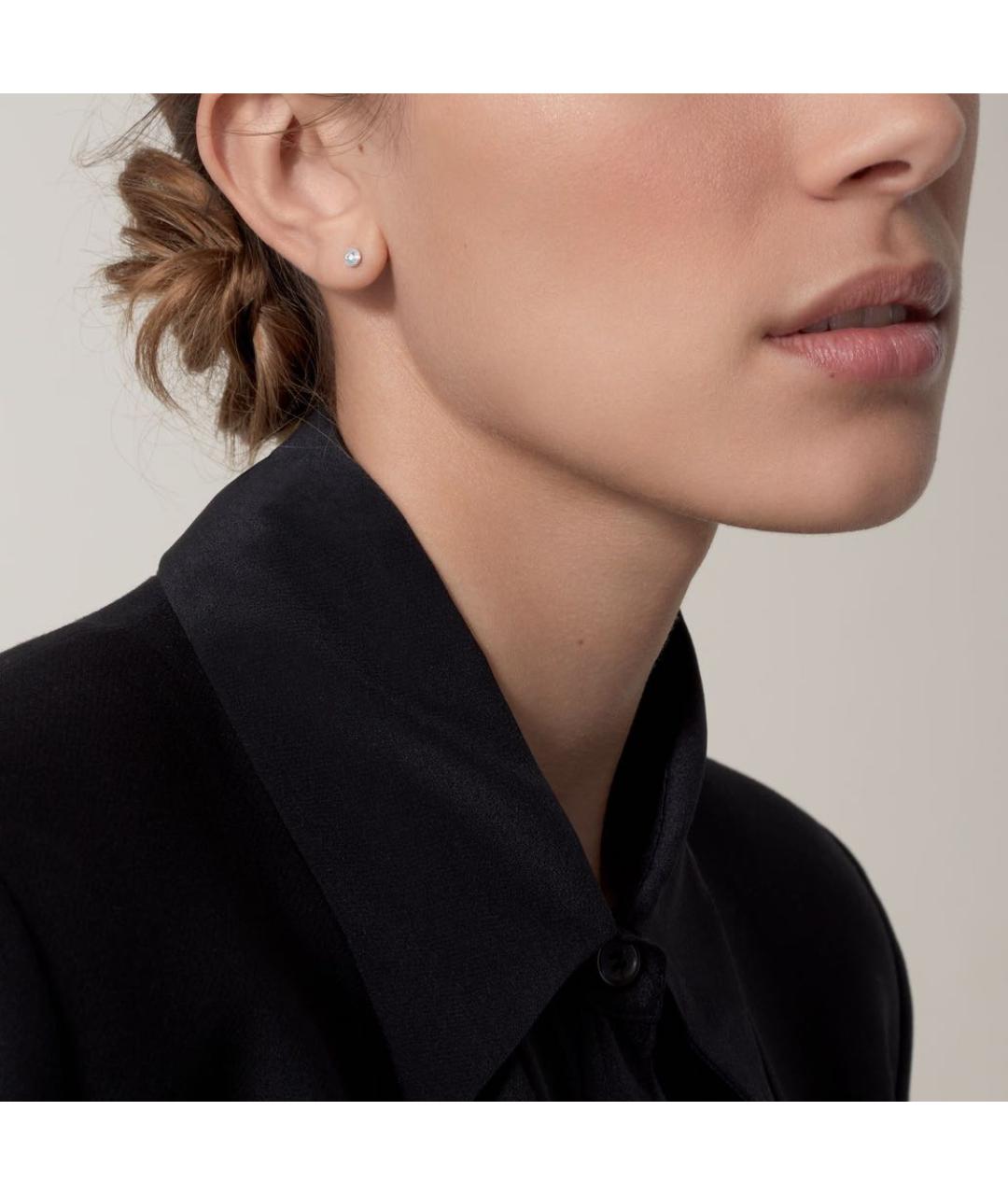 CARTIER Белые серьги из белого золота, фото 2
