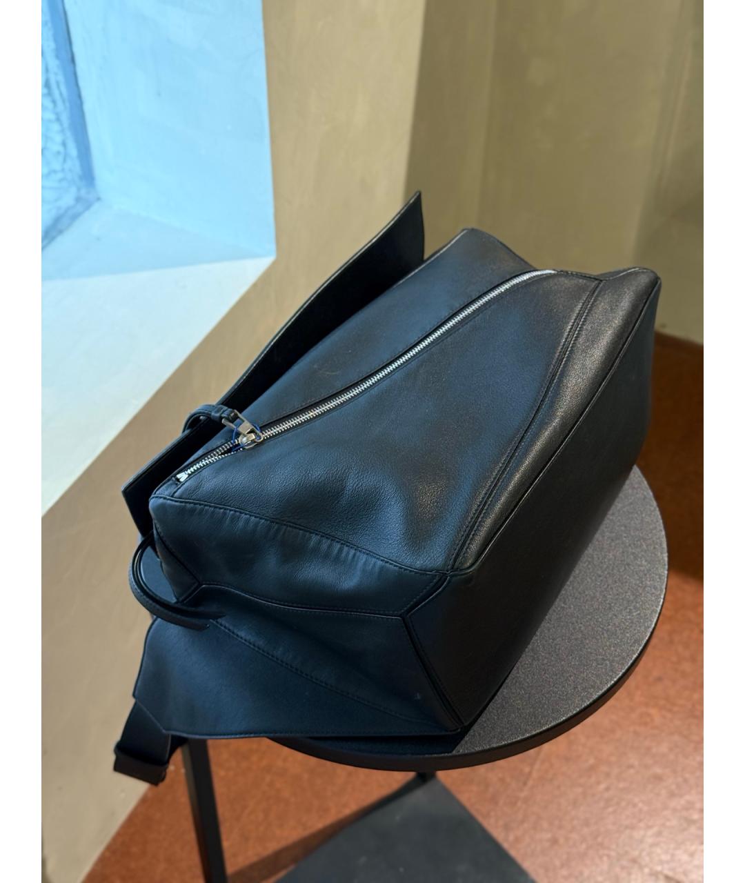 LOEWE Черная деним поясная сумка, фото 5