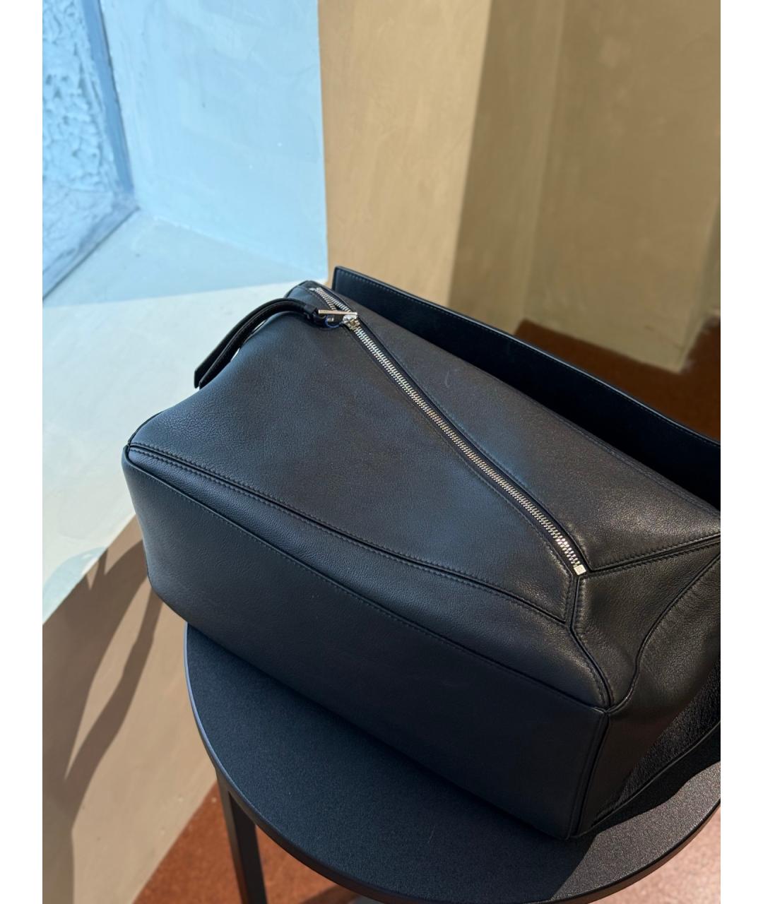 LOEWE Черная деним поясная сумка, фото 9