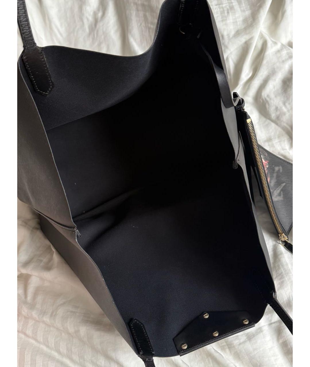 GIVENCHY Черная кожаная сумка тоут, фото 6