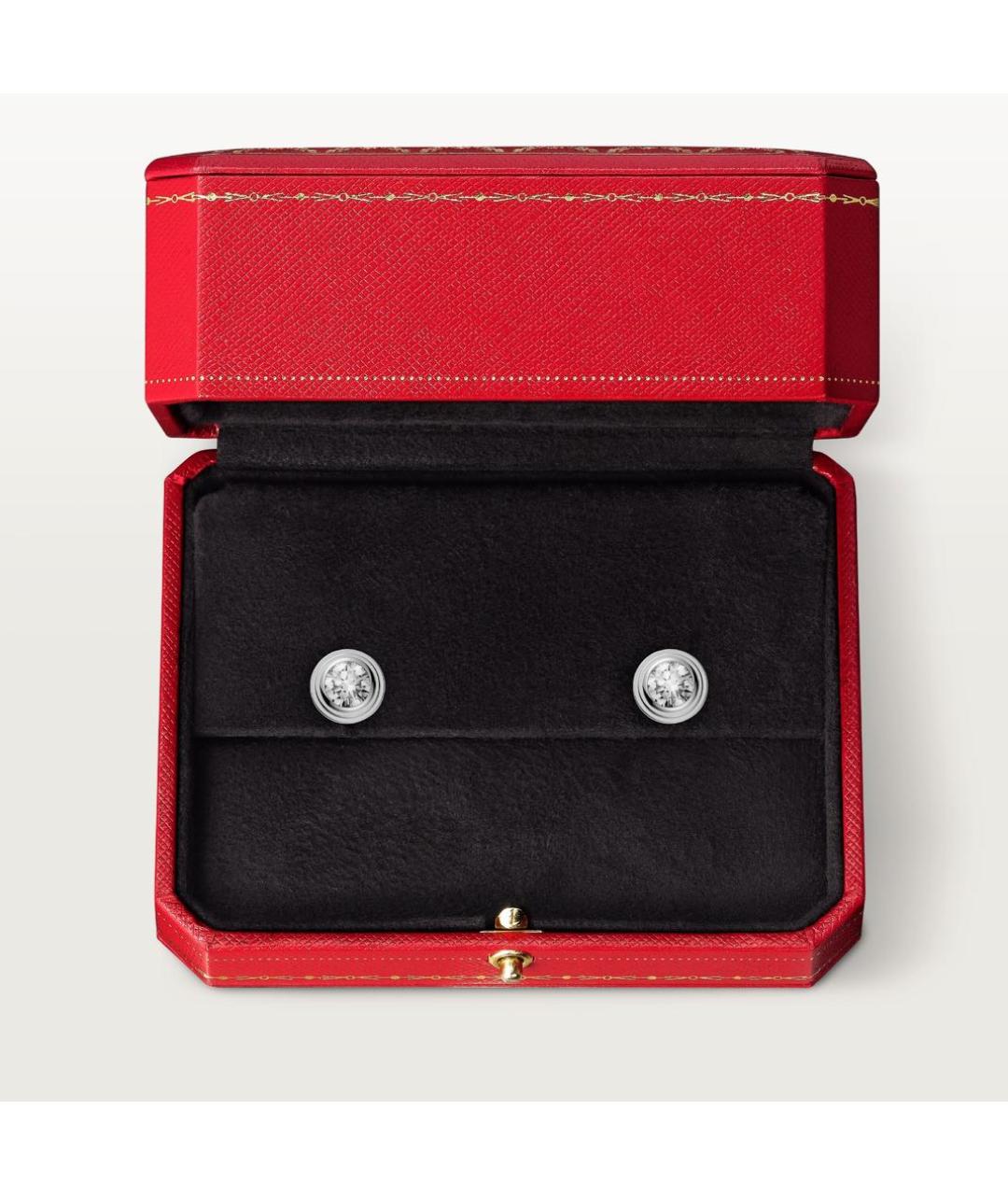 CARTIER Белые серьги из белого золота, фото 6
