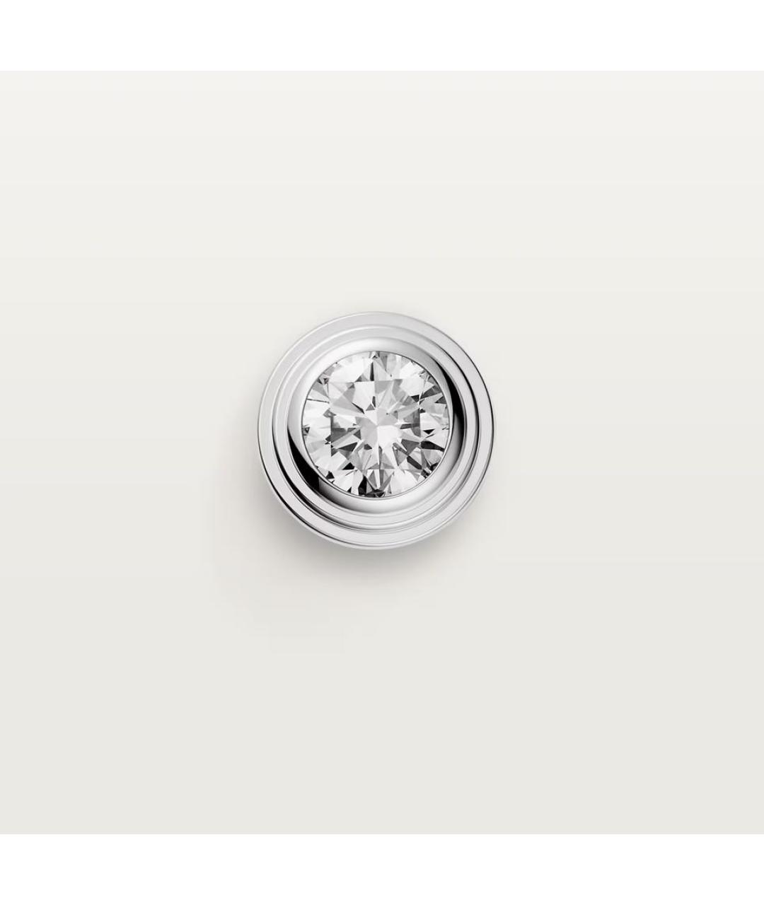 CARTIER Белые серьги из белого золота, фото 5