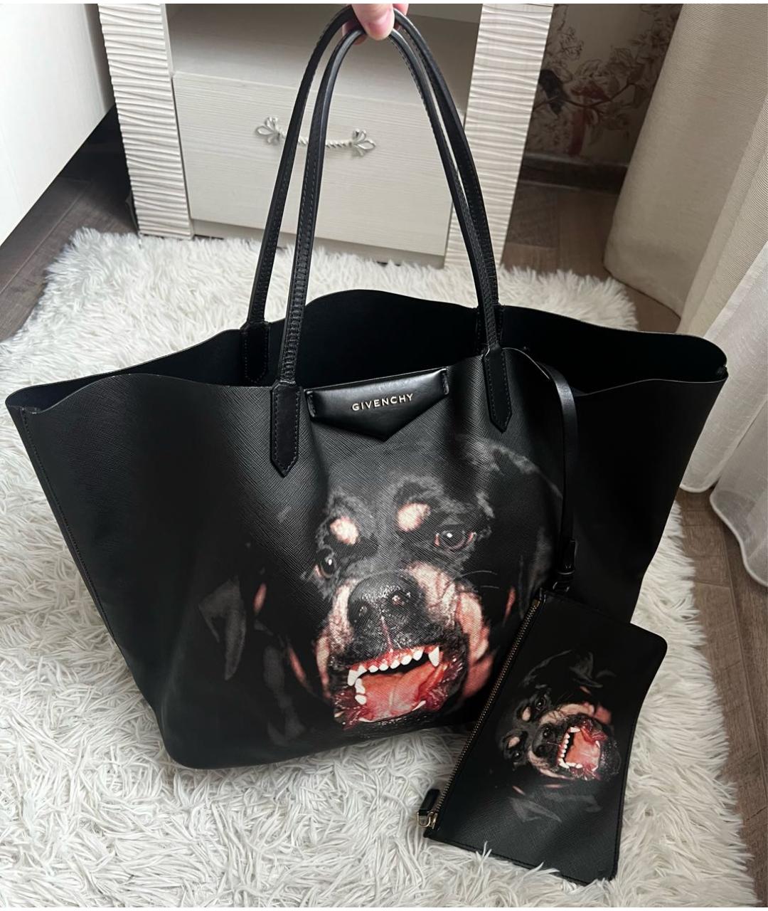 GIVENCHY Черная сумка тоут, фото 8