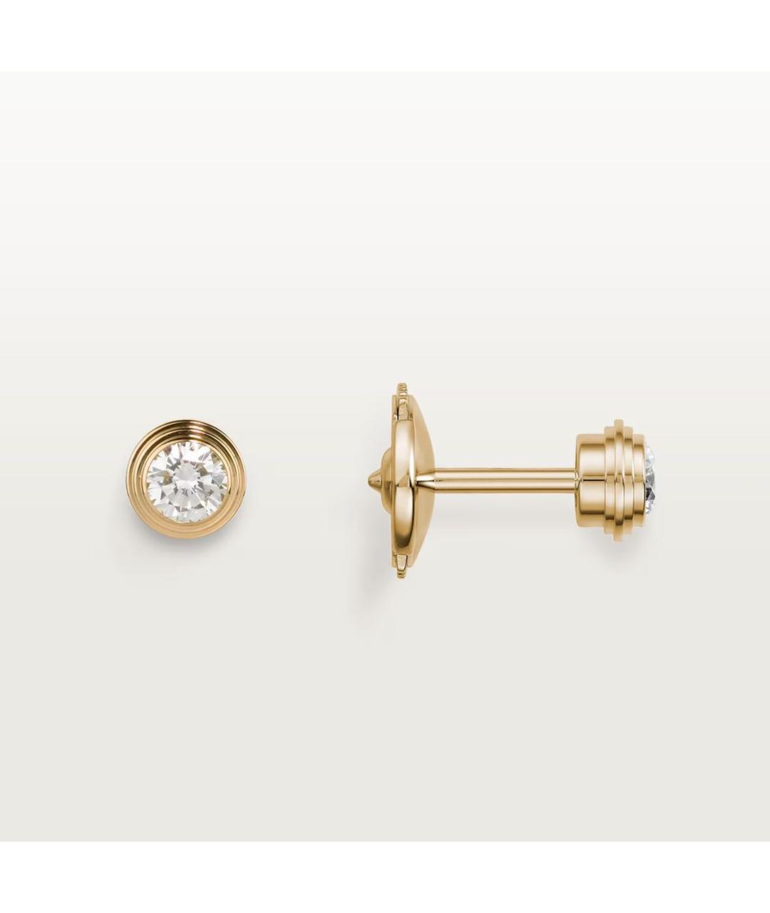 CARTIER Золотые серьги из желтого золота, фото 3