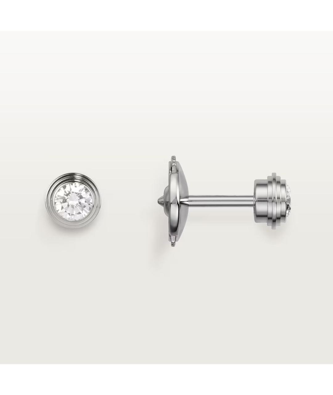 CARTIER Белые серьги из белого золота, фото 3