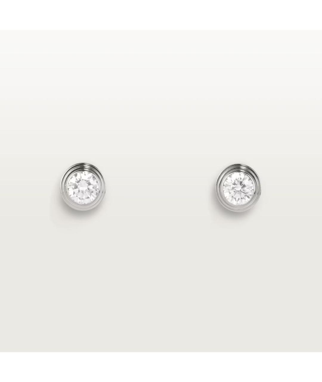 CARTIER Белые серьги из белого золота, фото 6