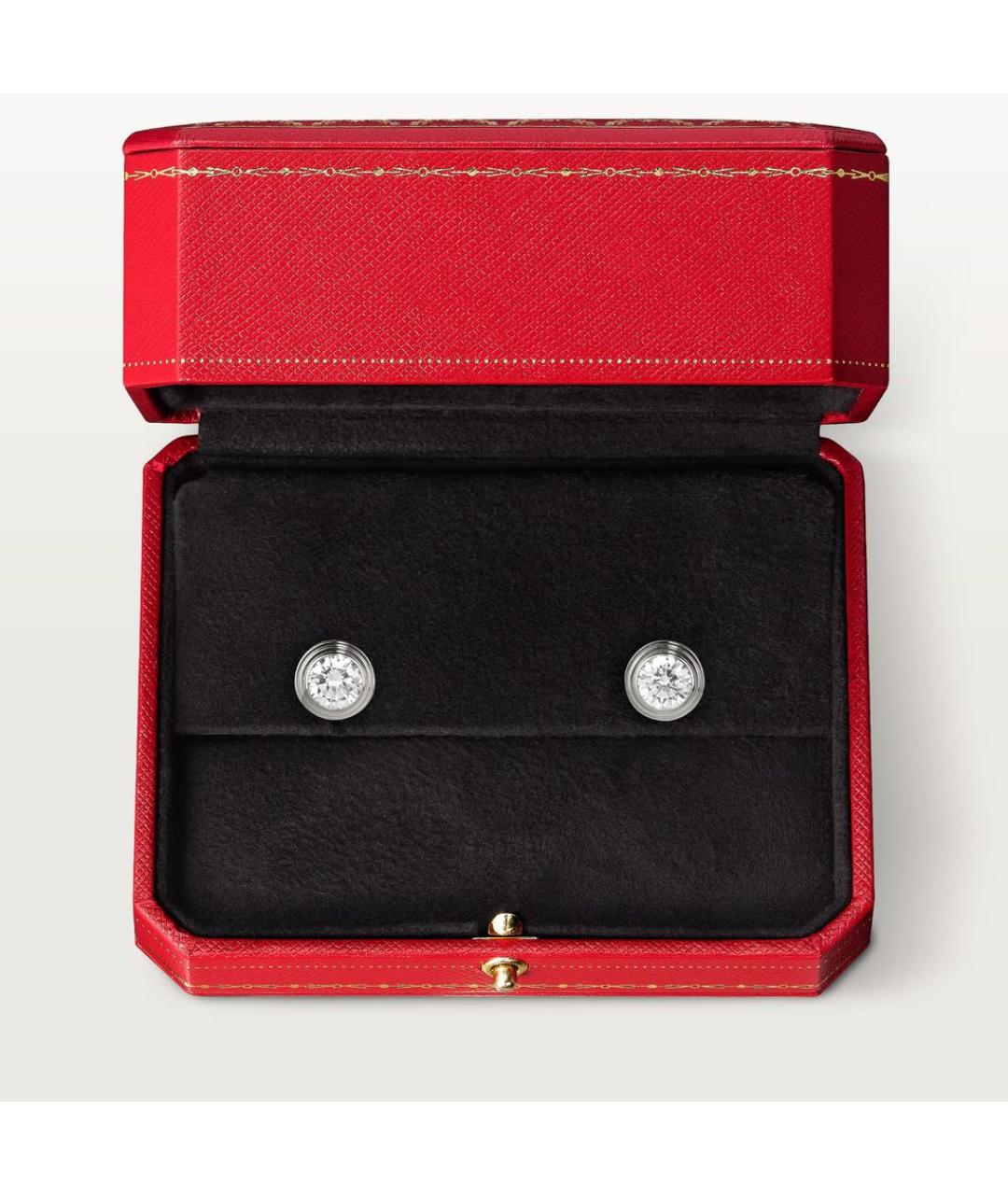 CARTIER Белые серьги из белого золота, фото 5