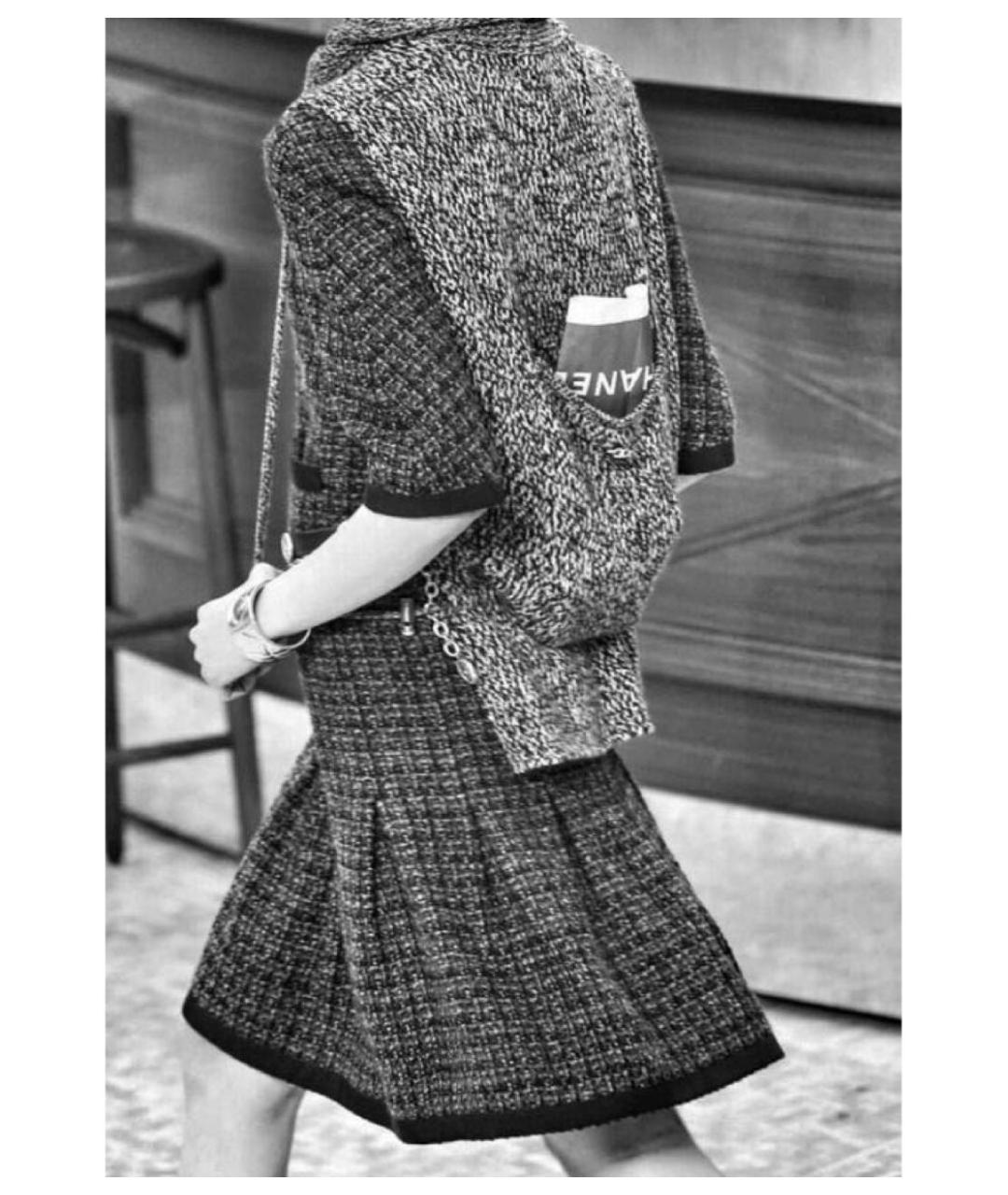 CHANEL Антрацитовый кардиган, фото 5