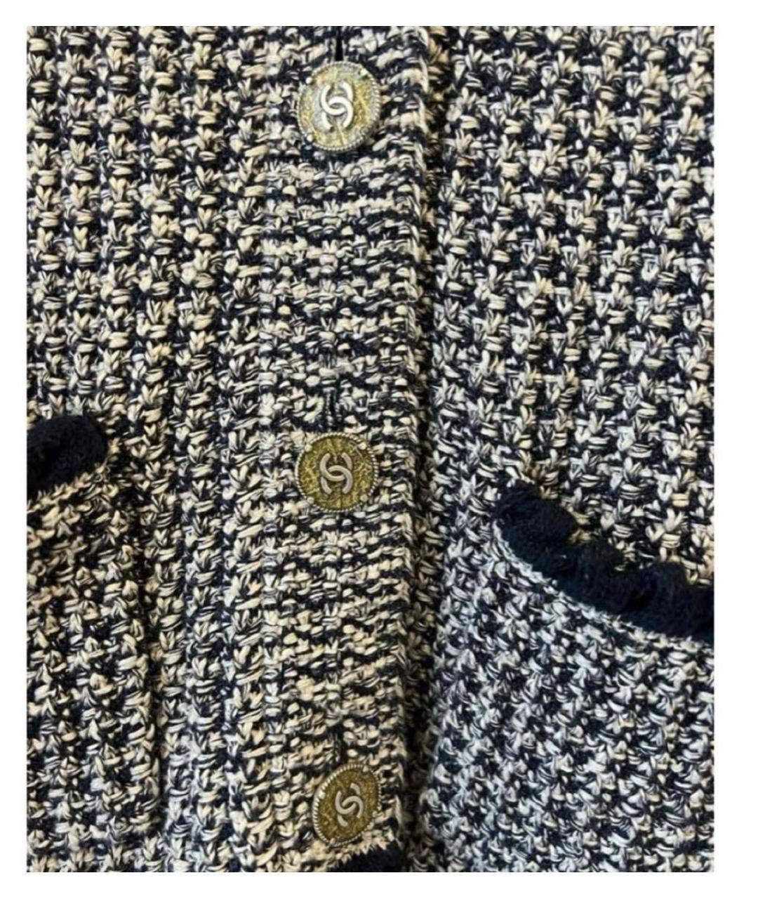 CHANEL Антрацитовый кардиган, фото 2