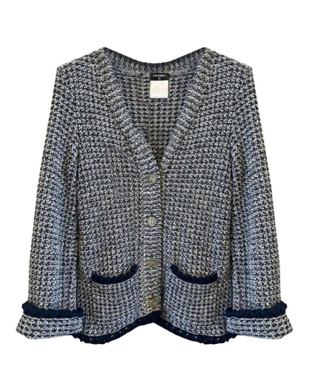 CHANEL Антрацитовый кардиган, фото 6