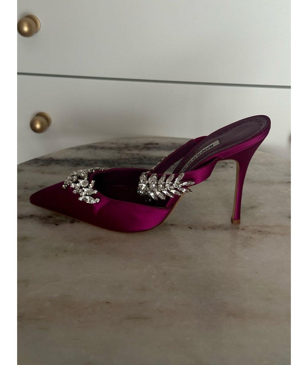 MANOLO BLAHNIK Розовые туфли, фото 6