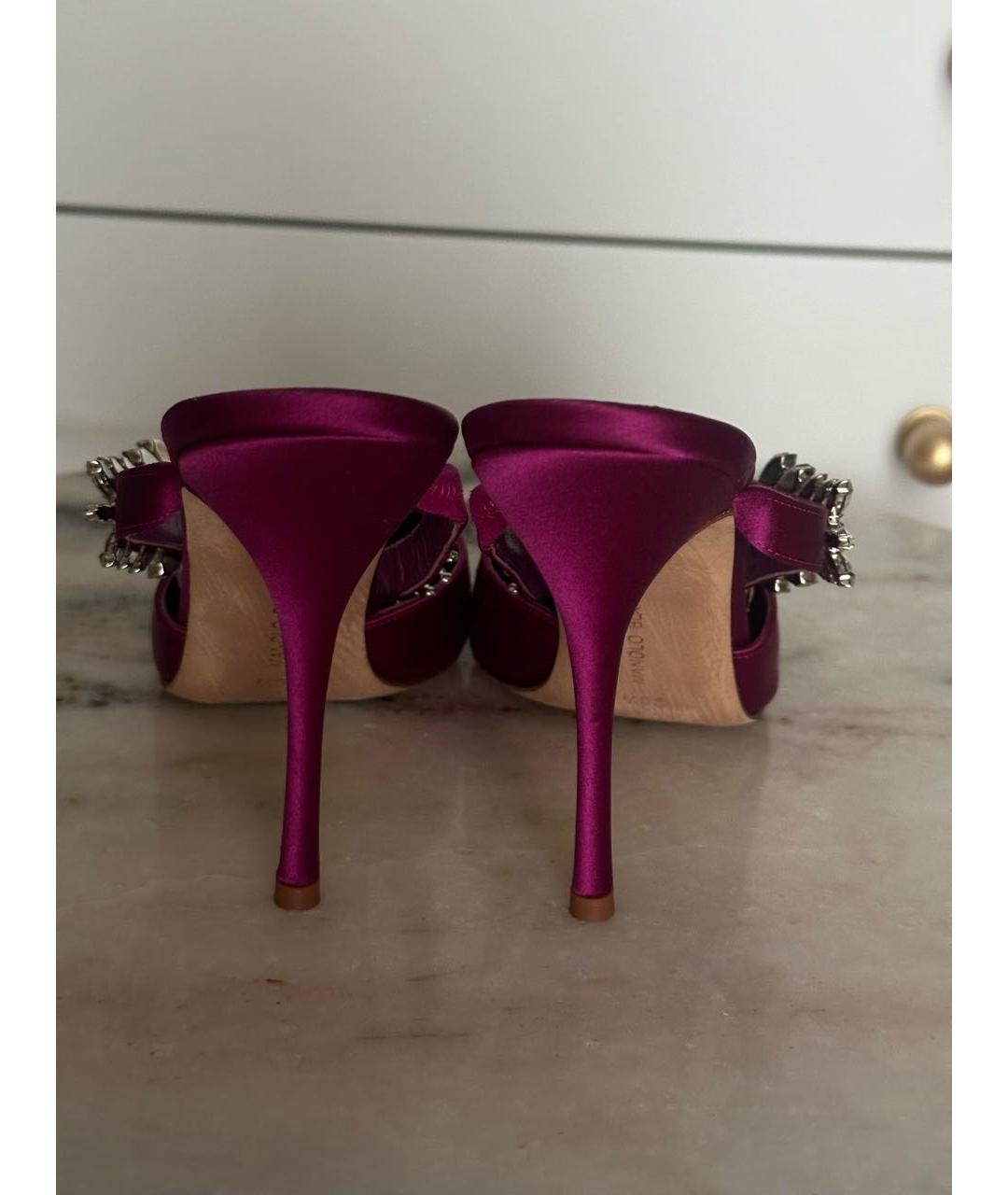 MANOLO BLAHNIK Розовые туфли, фото 4