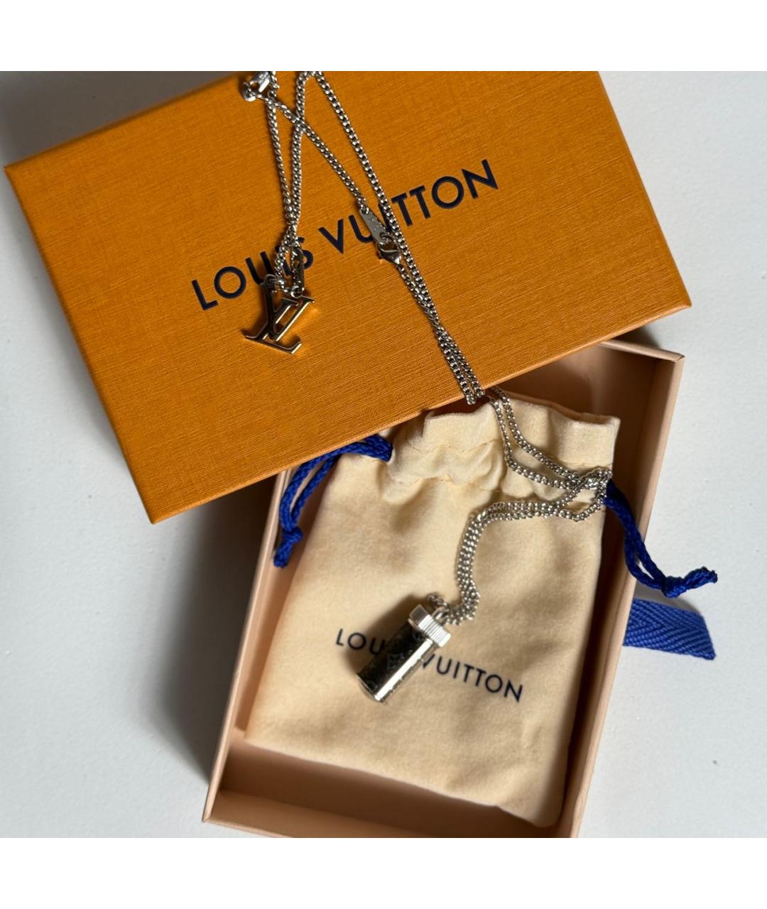 LOUIS VUITTON Серебряная цепочка/подвеска, фото 4