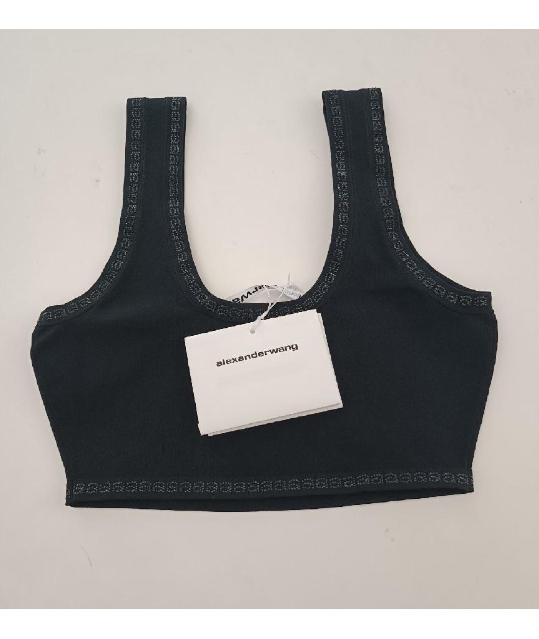 ALEXANDER WANG Черная полиамидовая майка, фото 2
