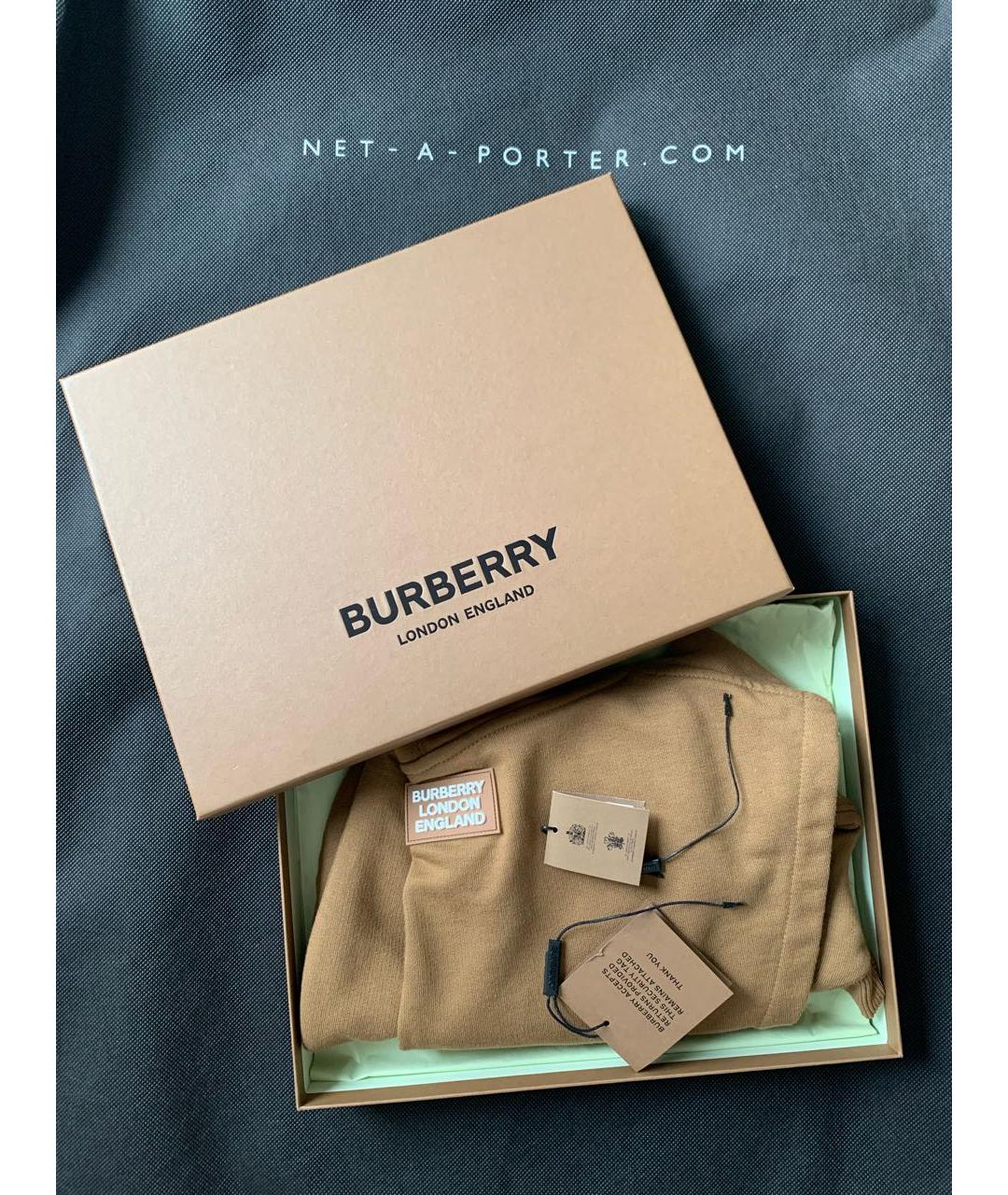 BURBERRY Коричневый хлопковый воротник, фото 3