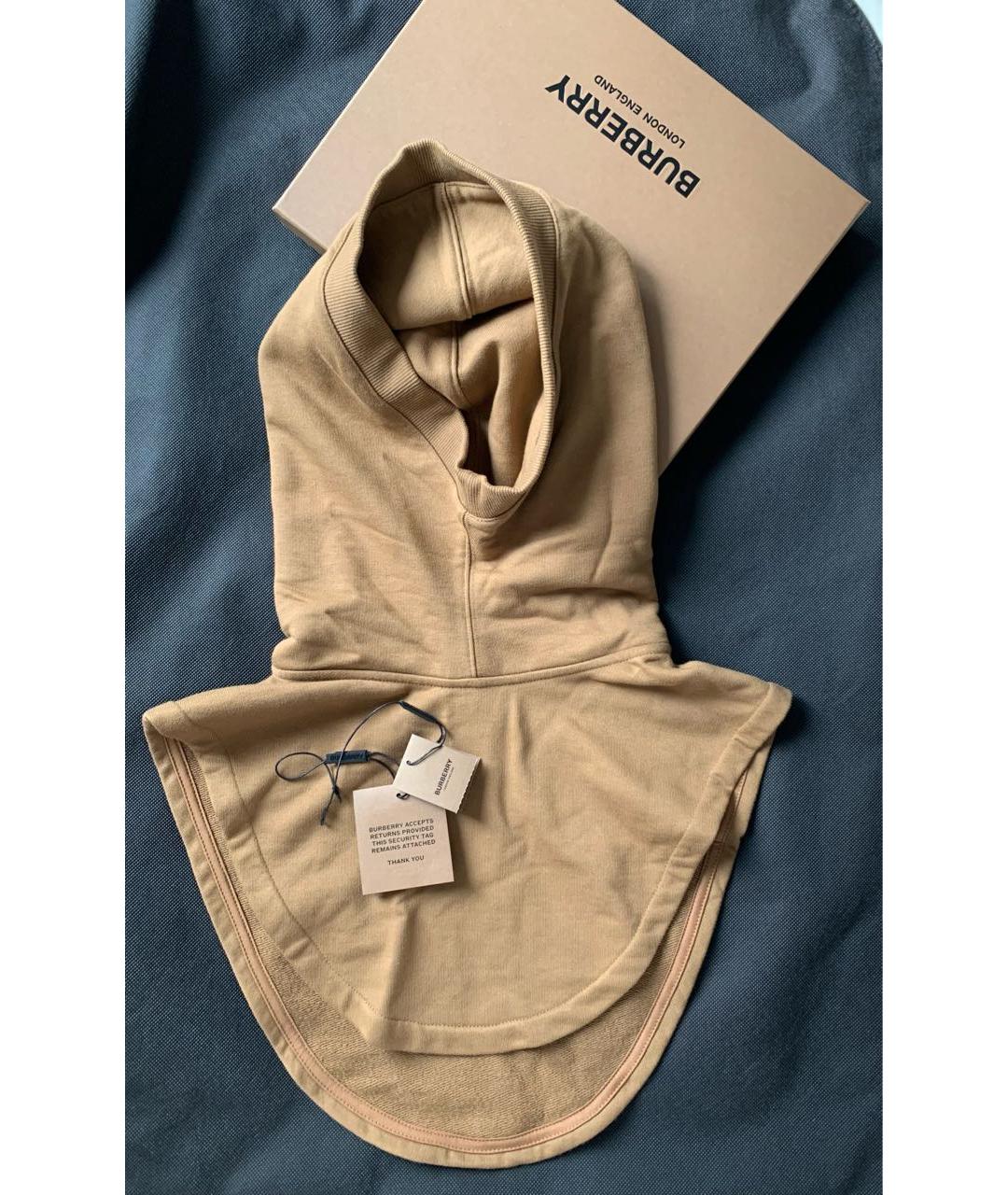BURBERRY Коричневый хлопковый воротник, фото 4