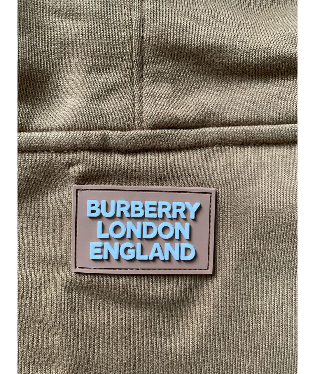 BURBERRY Коричневый хлопковый воротник, фото 6
