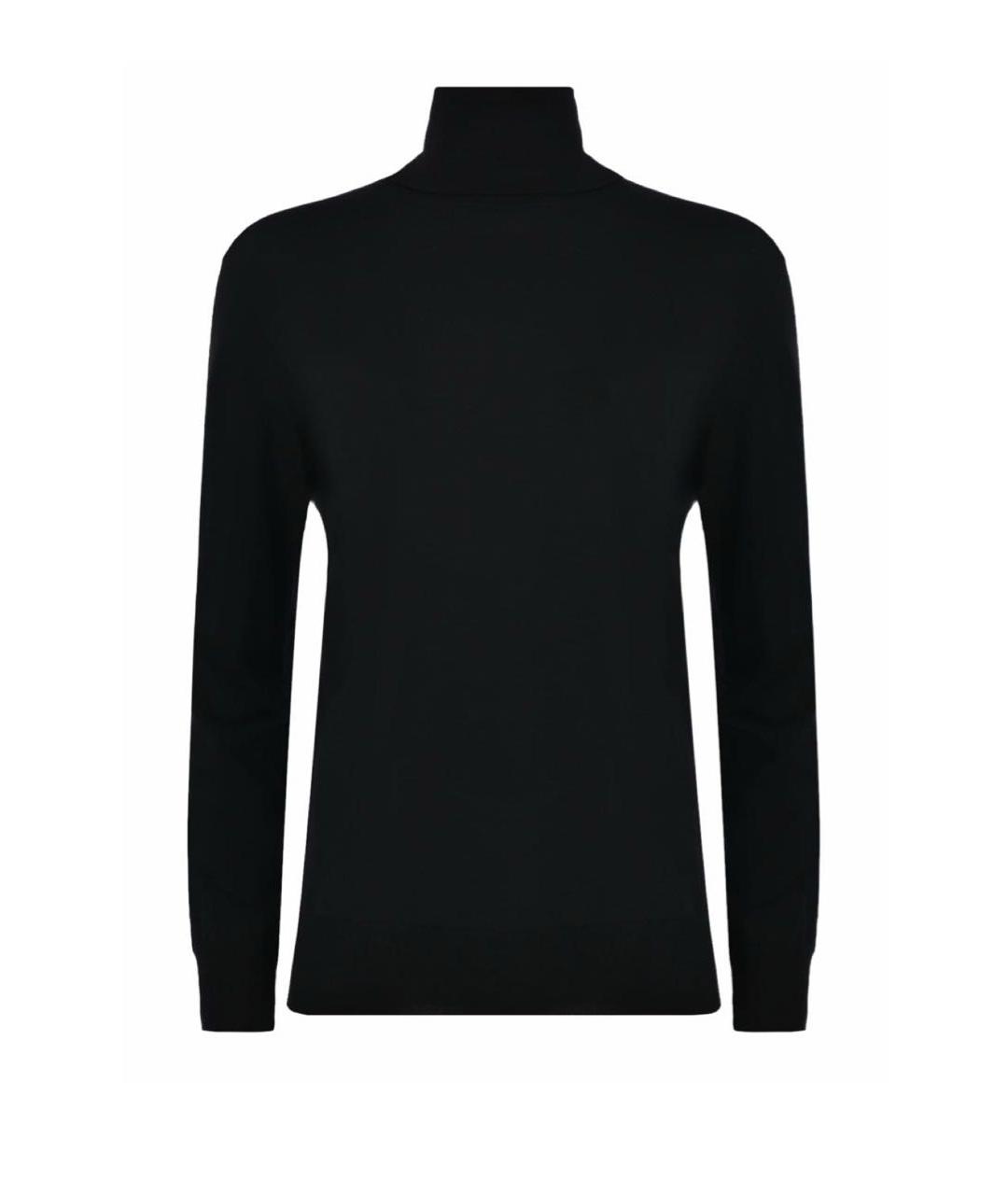 JIL SANDER Черная хлопковая водолазка, фото 1