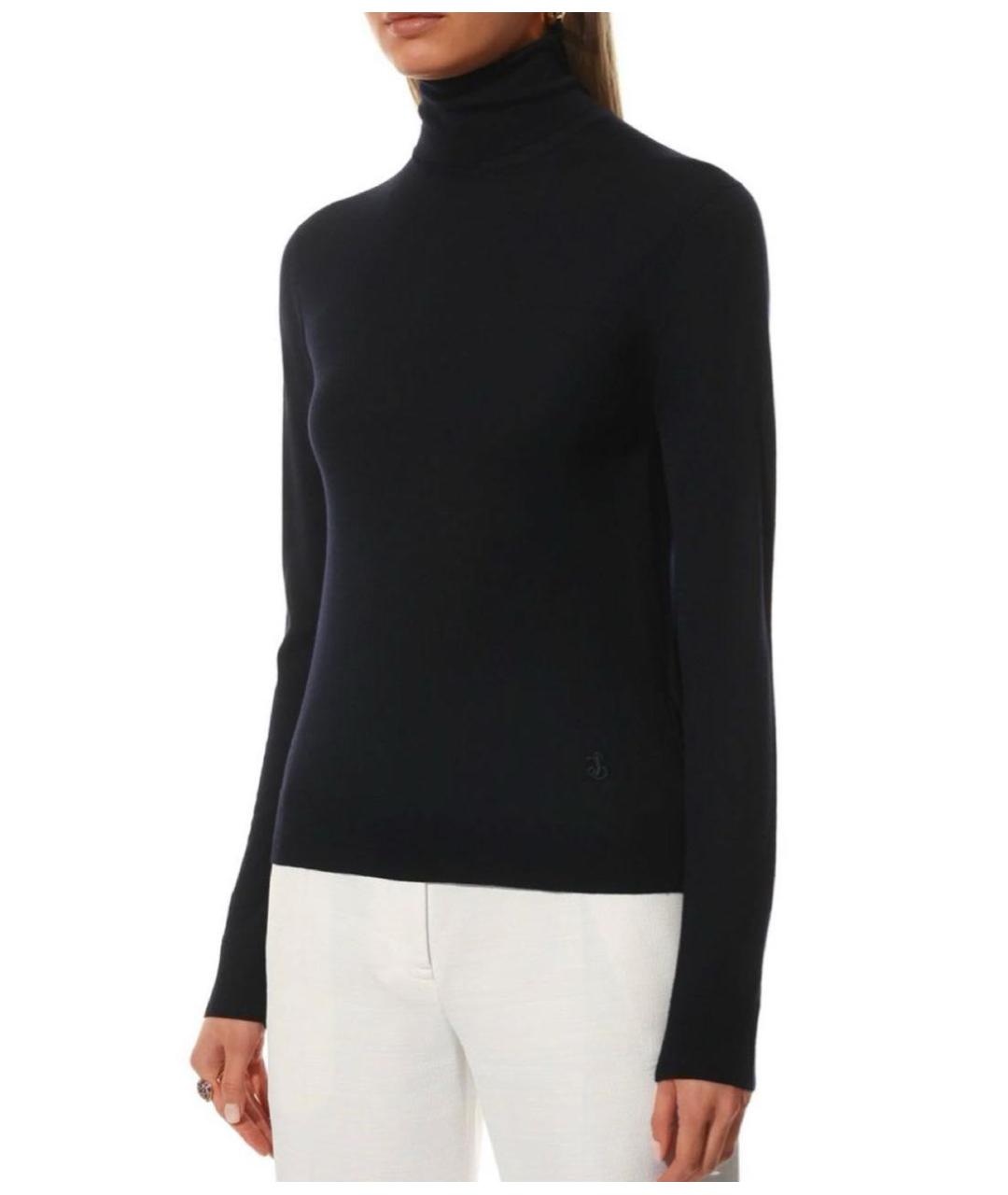 JIL SANDER Черная хлопковая водолазка, фото 2